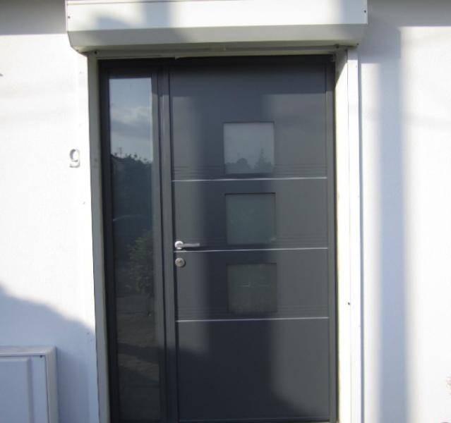 porte d entrée alu avec pose
