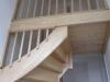 Escalier bois 2 quarts tournant sur mesure